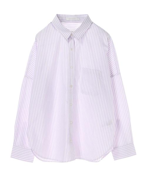 AMERICAN HOLIC（アメリカンホリック）の「2WAY衿取り外しドルマンビッグシャツ（シャツ/ブラウス・レディース・ネイビー/オフホワイト/サックスブルー/ピンク/その他5/ストライプ/チェック/ブルー系その他4/ブルー系その他5・M/L）」の17枚目の写真