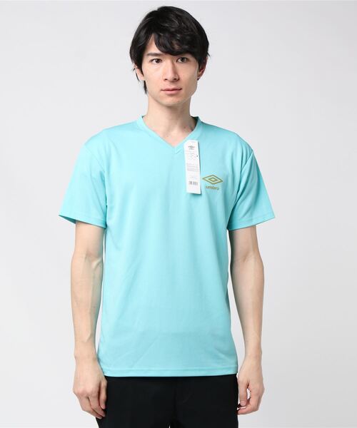 UMBRO(アンブロ)の「【umbro(アンブロ)】DRYメッシュ VネックTシャツ(Tシャツ/カットソー・メンズ・ブラック/ネイビー/ブルー/アクア/ロイヤルブルー/ホワイト・MEDIUM/LARGE/X-LARGE)」の11枚目の写真