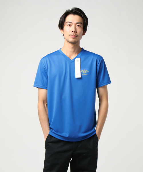 UMBRO(アンブロ)の「【umbro(アンブロ)】DRYメッシュ VネックTシャツ(Tシャツ/カットソー・メンズ・ブラック/ネイビー/ブルー/アクア/ロイヤルブルー/ホワイト・MEDIUM/LARGE/X-LARGE)」の10枚目の写真