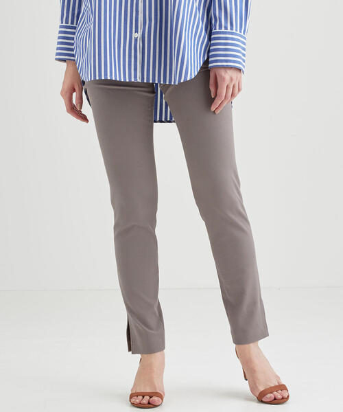 green label relaxing(グリーンレーベルリラクシング)の「FM CRPU ツイル シガレット パンツ ◆(その他パンツ・レディース・ブラック/ワインレッド/モカ・40/38/36)」の2枚目の写真