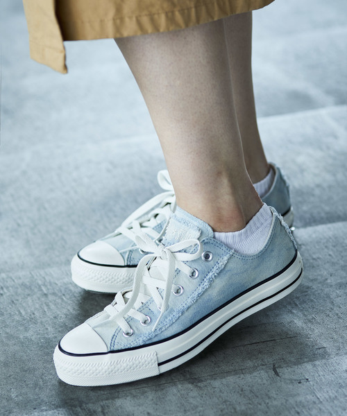 JACK & MARIE（ジャックアンドマリー）の「【CONVERSE/コンバース】ALL STAR WORNOUT DENIM SLIP OX　デニムスニーカー（スニーカー・レディース・インディゴブルー/ブルー・24/25/26/27/28/25.5/26.5/27.5/24.5/23.5）」の4枚目の写真