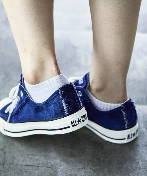 JACK & MARIE（ジャックアンドマリー）の「【CONVERSE/コンバース】ALL STAR WORNOUT DENIM SLIP OX　デニムスニーカー（スニーカー・レディース・インディゴブルー/ブルー・24/25/26/27/28/25.5/26.5/27.5/24.5/23.5）」の7枚目の写真