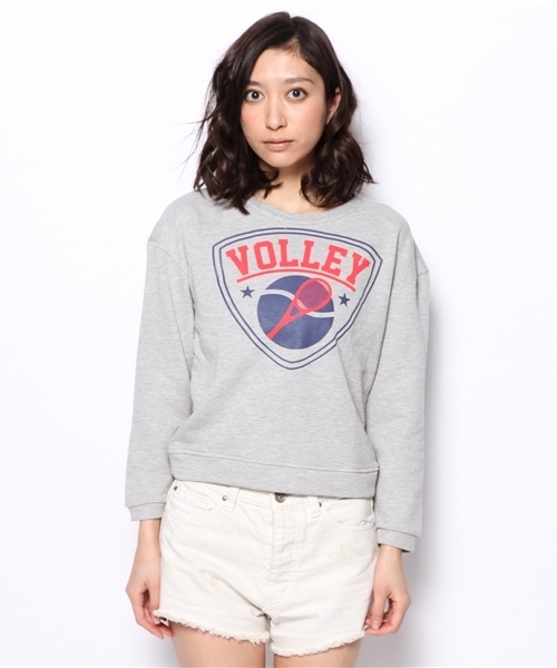 WEGO（ウィゴー）の「WEGO/SPORTSロゴプリントスウェット（スウェット・レディース・杢グレー/グリーン/ネイビー/マスタード・FREE）」の5枚目の写真