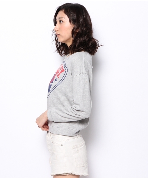 WEGO（ウィゴー）の「WEGO/SPORTSロゴプリントスウェット（スウェット・レディース・杢グレー/グリーン/ネイビー/マスタード・FREE）」の6枚目の写真