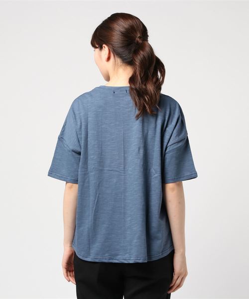 reca（レカ）の「半袖ロゴTシャツ "CELFIE"（Tシャツ/カットソー・レディース・ブラック/ダークグレー/ブルー系その他/ベージュ/ホワイト/ベージュ系その他/カーキ・FREE）」の11枚目の写真