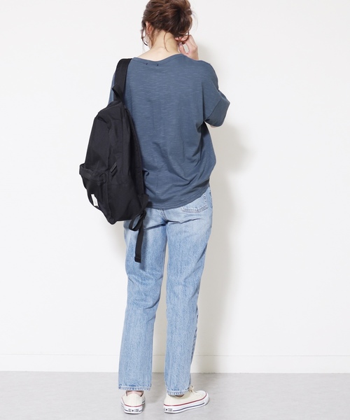 reca（レカ）の「半袖ロゴTシャツ "CELFIE"（Tシャツ/カットソー・レディース・ブラック/ダークグレー/ブルー系その他/ベージュ/ホワイト/ベージュ系その他/カーキ・FREE）」の17枚目の写真