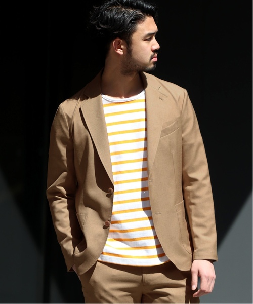 EDIFICE（エディフィス）の「FUNCTION MOBILE ポリエステル/リヨセル ジャケット（テーラードジャケット・メンズ・ベージュ/ネイビー/ブラウン/ブルー系その他・44/46/48/50）」の3枚目の写真