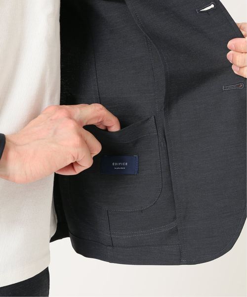 EDIFICE（エディフィス）の「FUNCTION MOBILE ポリエステル/リヨセル ジャケット（テーラードジャケット・メンズ・ベージュ/ネイビー/ブラウン/ブルー系その他・44/46/48/50）」の19枚目の写真
