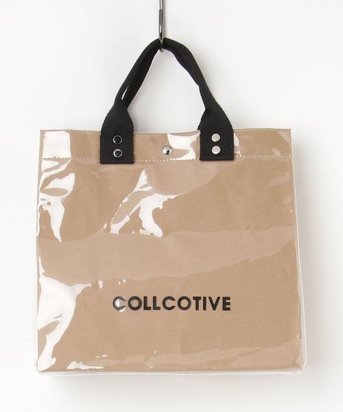 Port（ポート）の「【Port / ポート】PVC × ペーパー ハンドバッグ（ハンドバッグ・レディース・ホワイト/ブラック・FREE）」の4枚目の写真