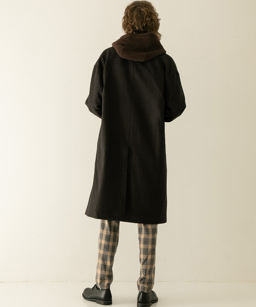 FACTOTUM（ファクトタム）の「タスマニアウールワッフル ミリタリーアノラック（パーカー・メンズ・ブラック/ブラウン・44/46）」の13枚目の写真