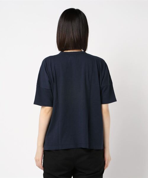 Saintete(サンテテ)の「Saintete/サンテテ プリントビッグTee PREP【日本製】(Tシャツ/カットソー・レディース・ホワイト/グレー/ブルー系その他・FREE)」の5枚目の写真