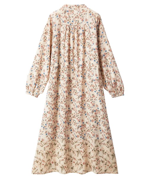 GeeRA(ジーラ)の「花柄切替デザインワンピース(ワンピース・レディース・ベージュ・X-LARGE/MEDIUM/LARGE)」の3枚目の写真