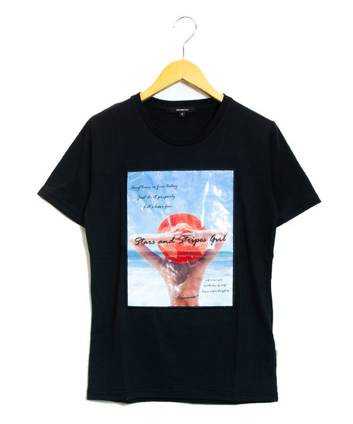 JACKROSE(ジャックローズ)の「JE-PVCシート・サマーガール・SSTEE(Tシャツ/カットソー・メンズ・ホワイト/ブラック・M/L)」の2枚目の写真