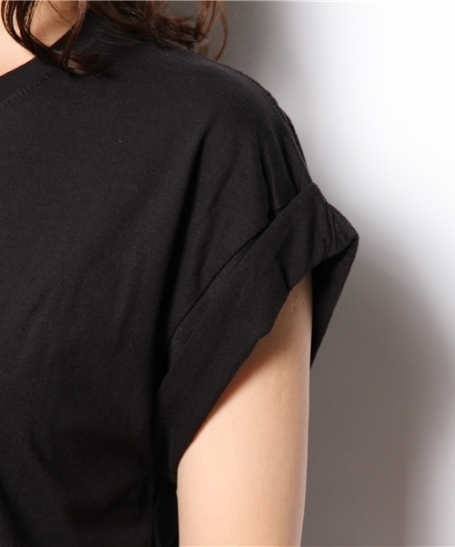 WEGO（ウィゴー）の「WEGO/トロピカルガールプリントTシャツ（Tシャツ/カットソー・レディース・ホワイト/ブラック/ブラック系その他/ホワイト系その他・FREE）」の6枚目の写真