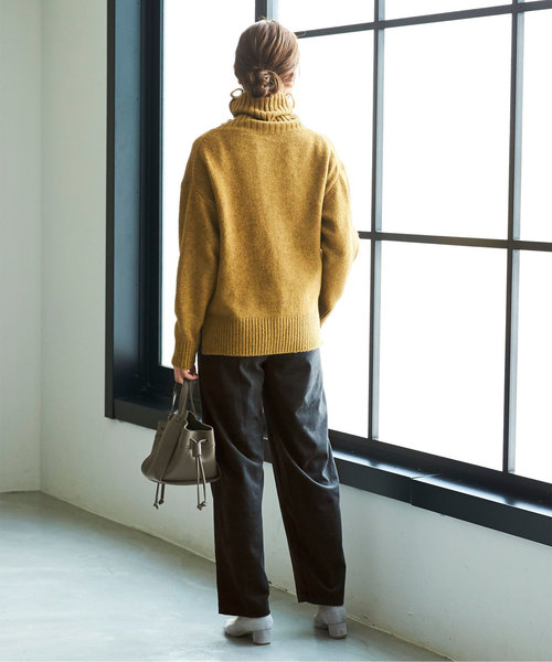 UR'S(ユアーズ)の「ウールライクセミワイドパンツ(その他パンツ・レディース・アイボリー/ベージュ/チャコール・S/M/L)」の11枚目の写真