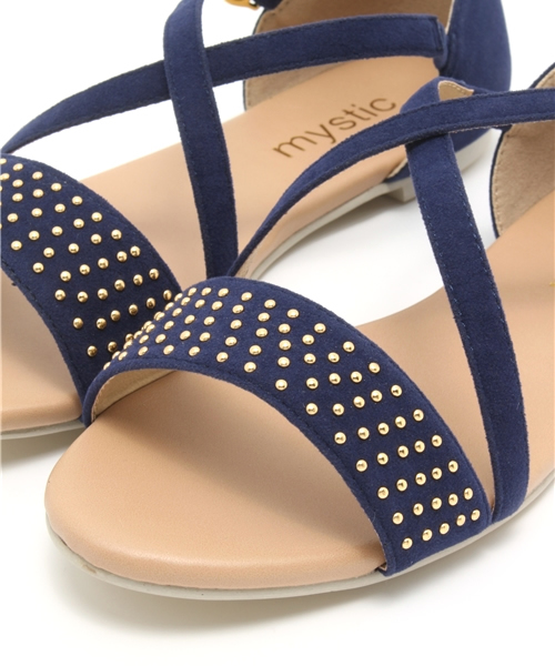 mystic（ミスティック）の「スタッズペタンコサンダル（サンダル・レディース・ネイビー/ベージュ/キャメル/ブラック・37/36/38）」の14枚目の写真