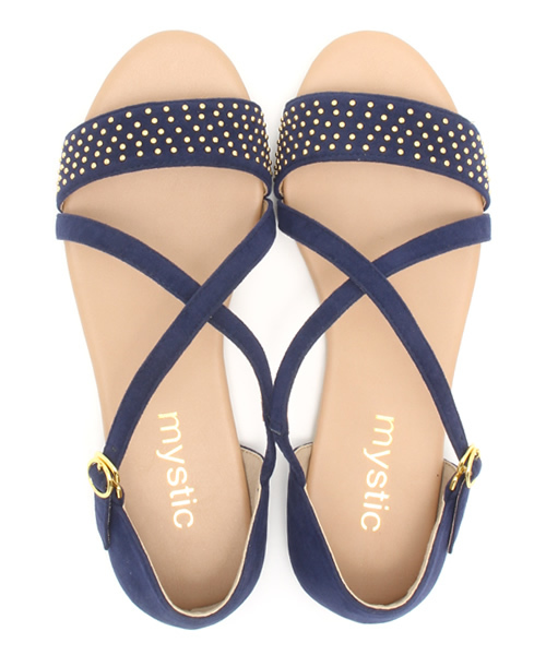 mystic（ミスティック）の「スタッズペタンコサンダル（サンダル・レディース・ネイビー/ベージュ/キャメル/ブラック・37/36/38）」の11枚目の写真