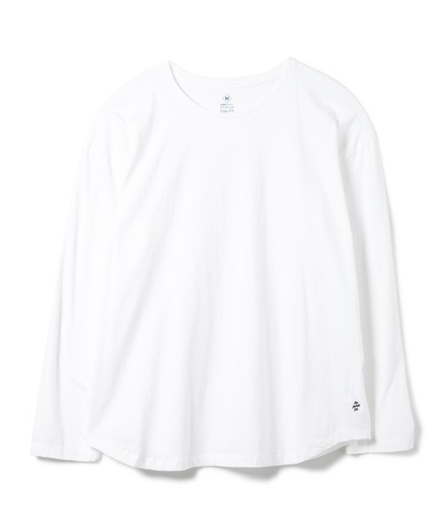 DAILY STANDARD by SANDINISTA（デイリースタンダードバイサンディニスタ）の「Cadet Easy Fit Round L-S Tee / イージフィット裾ラウンド長袖Tシャツ（Tシャツ/カットソー・メンズ・ホワイト/ブラック/ネイビー/ヘザーグレー/チャコールグレー・SMALL/MEDIUM/LARGE）」の18枚目の写真
