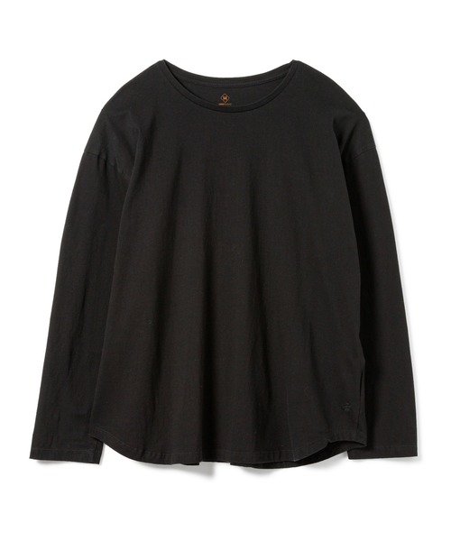 DAILY STANDARD by SANDINISTA（デイリースタンダードバイサンディニスタ）の「Cadet Easy Fit Round L-S Tee / イージフィット裾ラウンド長袖Tシャツ（Tシャツ/カットソー・メンズ・ホワイト/ブラック/ネイビー/ヘザーグレー/チャコールグレー・SMALL/MEDIUM/LARGE）」の19枚目の写真