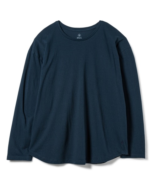 DAILY STANDARD by SANDINISTA（デイリースタンダードバイサンディニスタ）の「Cadet Easy Fit Round L-S Tee / イージフィット裾ラウンド長袖Tシャツ（Tシャツ/カットソー・メンズ・ホワイト/ブラック/ネイビー/ヘザーグレー/チャコールグレー・SMALL/MEDIUM/LARGE）」の22枚目の写真