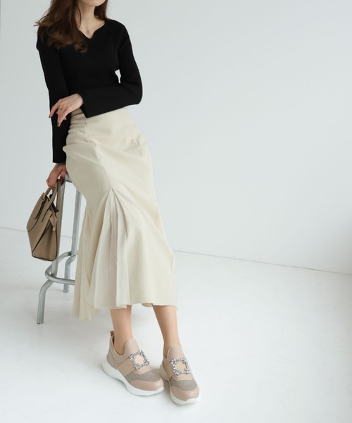 VIVIAN（ヴィヴィアン）の「ビジューバックルゴムスリッポンスニーカー（スニーカー・レディース・グレー/ブラック/ホワイト/クリアブラック/ナチュラル/ライトグレー/その他8/クリーム・LL/S/M/L/SS/XL）」の21枚目の写真