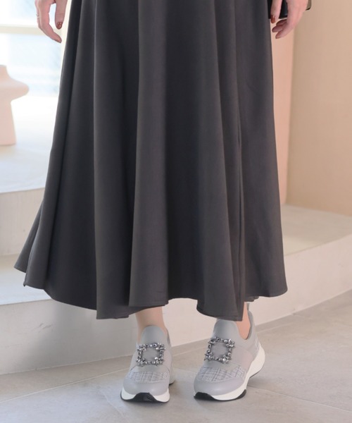 VIVIAN（ヴィヴィアン）の「ビジューバックルゴムスリッポンスニーカー（スニーカー・レディース・グレー/ブラック/ホワイト/クリアブラック/ナチュラル/ライトグレー/その他8/クリーム・LL/S/M/L/SS/XL）」の11枚目の写真