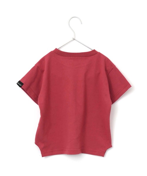 MAKE YOUR DAY（メイクユアデイ）の「【リンクコーデ】ポケットプリントビッグシルエットＴシャツ■80～140cm（Tシャツ/カットソー・キッズ・キャメル/ブラック/レッド・80/120/110/100/140/130/90）」の7枚目の写真
