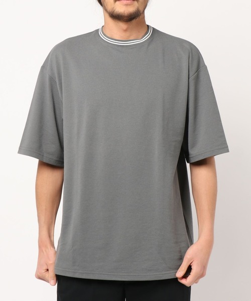 B.I.D.(ビーアイディー)の「鹿の子ライン入り刺繍クルーTシャツ(Tシャツ/カットソー・メンズ・ホワイト/チャコールグレー/ブラック/ネイビー/カーキ/ワイン/ピンク/サックスブルー・MEDIUM/LARGE/X-LARGE)」の15枚目の写真
