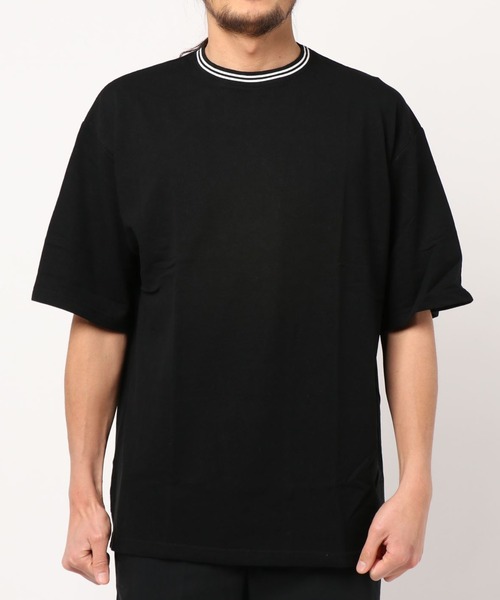 B.I.D.(ビーアイディー)の「鹿の子ライン入り刺繍クルーTシャツ(Tシャツ/カットソー・メンズ・ホワイト/チャコールグレー/ブラック/ネイビー/カーキ/ワイン/ピンク/サックスブルー・MEDIUM/LARGE/X-LARGE)」の19枚目の写真
