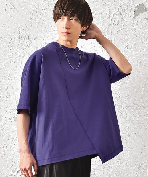 メンズ半袖アシメトリーステッチビッグシルエットtシャツ Tシャツ カットソー Minority マイノリティ のファッション通販 Zozotown