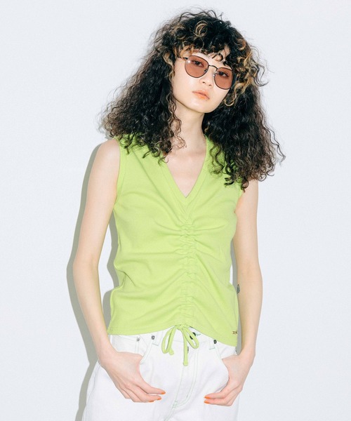 セール Shirred Tank Top タンクトップ X Girl エックスガール のファッション通販 Zozotown