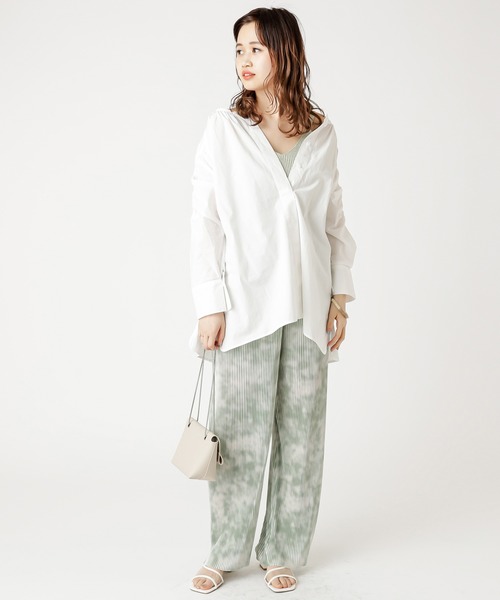 mystic（ミスティック）の「リブパンツ/タイダイ/リブ/プリーツパンツ/リゾート（その他パンツ・レディース・ベージュ/ピンク/イエロー/グリーン・FREE）」の15枚目の写真