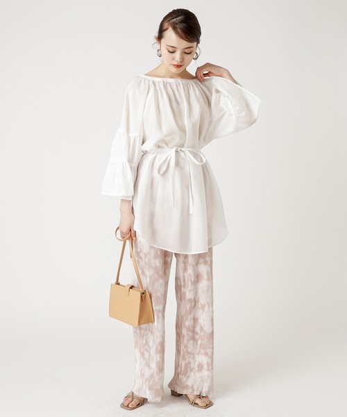 mystic（ミスティック）の「リブパンツ/タイダイ/リブ/プリーツパンツ/リゾート（その他パンツ・レディース・ベージュ/ピンク/イエロー/グリーン・FREE）」の14枚目の写真