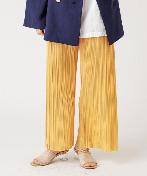 mystic（ミスティック）の「リブパンツ/タイダイ/リブ/プリーツパンツ/リゾート（その他パンツ・レディース・ベージュ/ピンク/イエロー/グリーン・FREE）」の11枚目の写真