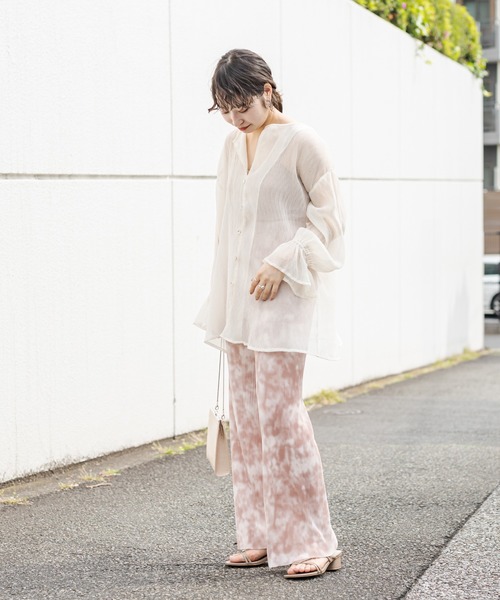 mystic（ミスティック）の「リブパンツ/タイダイ/リブ/プリーツパンツ/リゾート（その他パンツ・レディース・ベージュ/ピンク/イエロー/グリーン・FREE）」の13枚目の写真