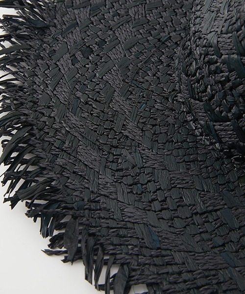 AZUL by moussy(アズールバイマウジー)の「WIDE BRIM FRINGE HAT/ワイドブリムフリンジハット(ハット・レディース・ブラウン/ブラック/ベージュ・FREE)」の7枚目の写真