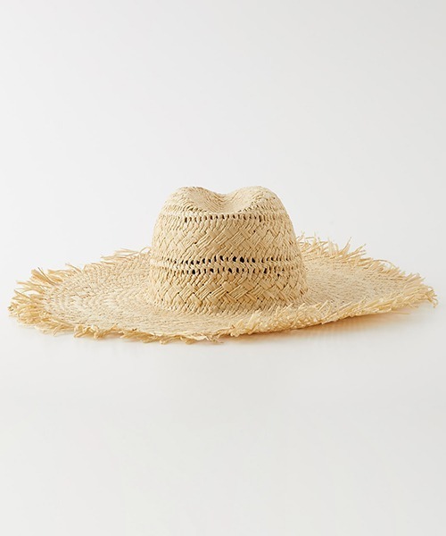 AZUL by moussy(アズールバイマウジー)の「WIDE BRIM FRINGE HAT/ワイドブリムフリンジハット(ハット・レディース・ブラウン/ブラック/ベージュ・FREE)」の15枚目の写真