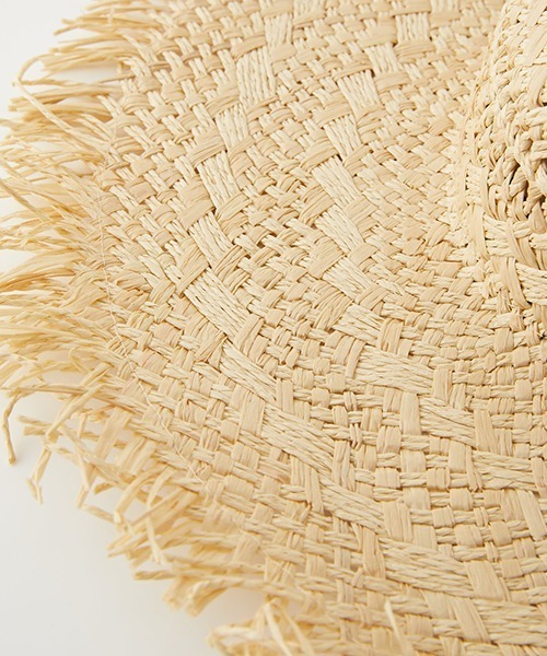 AZUL by moussy(アズールバイマウジー)の「WIDE BRIM FRINGE HAT/ワイドブリムフリンジハット(ハット・レディース・ブラウン/ブラック/ベージュ・FREE)」の17枚目の写真