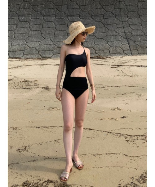 AZUL by moussy(アズールバイマウジー)の「WIDE BRIM FRINGE HAT/ワイドブリムフリンジハット(ハット・レディース・ブラウン/ブラック/ベージュ・FREE)」の22枚目の写真