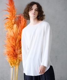 CASPER JOHN | Round Long Layered T-shirts/ラウンドロングレイヤードTシャツ(Tシャツ/カットソー)