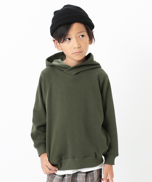 devirock(デビロック)の「裏シャギープルパーカー(パーカー・キッズ・ブラック/ピンク系その他/ライトブラウン/パープル系その他/グリーン系その他/ダークオリーブ/モカ・120cm/110cm/90cm/140cm/130cm/80cm/150cm/100cm/160cm)」の5枚目の写真