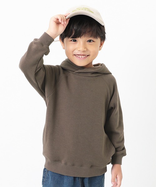 devirock(デビロック)の「裏シャギープルパーカー(パーカー・キッズ・ブラック/ピンク系その他/ライトブラウン/パープル系その他/グリーン系その他/ダークオリーブ/モカ・120cm/110cm/90cm/140cm/130cm/80cm/150cm/100cm/160cm)」の4枚目の写真