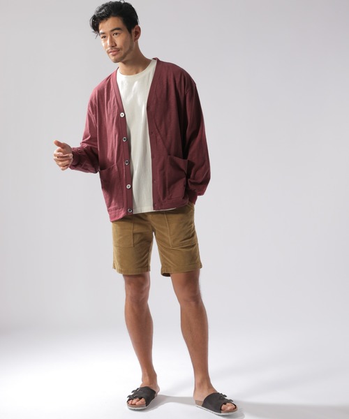 BAYFLOW（ベイフロー）の「ワンマイルカットカーディガン L/S（カーディガン/ボレロ・メンズ・ネイビー/ボルドー・MEDIUM/LARGE）」の3枚目の写真