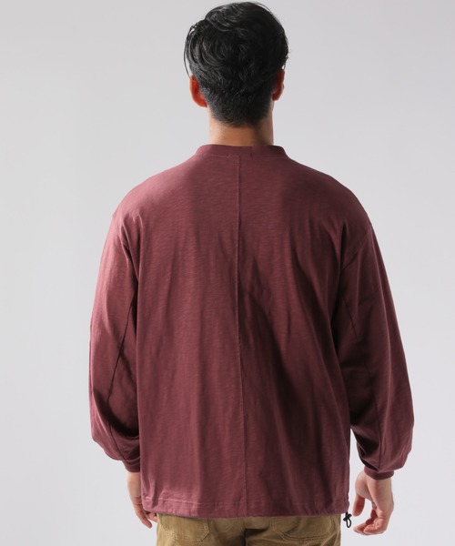 BAYFLOW（ベイフロー）の「ワンマイルカットカーディガン L/S（カーディガン/ボレロ・メンズ・ネイビー/ボルドー・MEDIUM/LARGE）」の7枚目の写真