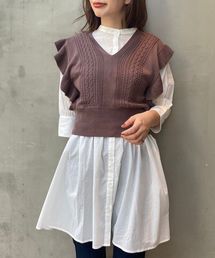 MAJESTIC LEGON | ベストセットシャツチュニック(チュニック)