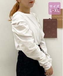 apres jour | 【大きいサイズ】パワショルトップス【ZOZOTOWN限定アイテム】(Tシャツ/カットソー)