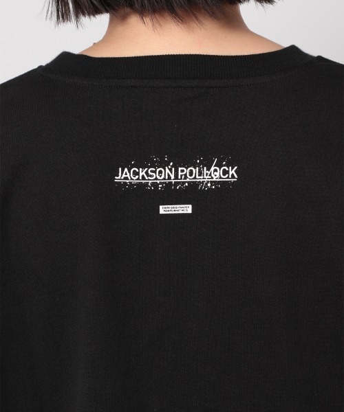 PAGEBOY（ページボーイ）の「ジャクソンポロックロンT /プリントロンT（Tシャツ/カットソー・レディース・オフホワイト/ブラック・FREE）」の9枚目の写真