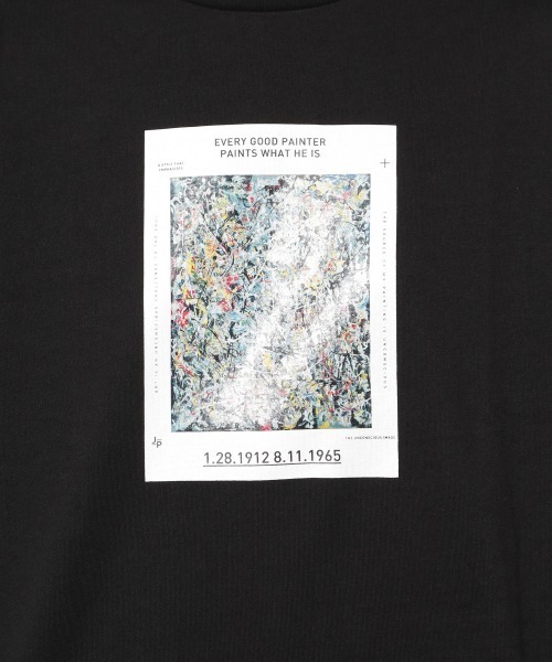 PAGEBOY（ページボーイ）の「ジャクソンポロックロンT /プリントロンT（Tシャツ/カットソー・レディース・オフホワイト/ブラック・FREE）」の11枚目の写真