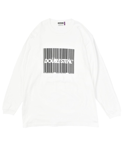 DOUBLE STEAL（ダブルスティール）の「Barcode BOX ヘビーウェイト長袖Tシャツ（Tシャツ/カットソー・メンズ・ブラック/ホワイト・LARGE/MEDIUM/X-LARGE/XX-LARGE）」の2枚目の写真