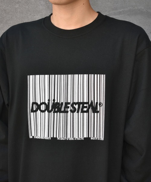 DOUBLE STEAL（ダブルスティール）の「Barcode BOX ヘビーウェイト長袖Tシャツ（Tシャツ/カットソー・メンズ・ブラック/ホワイト・LARGE/MEDIUM/X-LARGE/XX-LARGE）」の9枚目の写真
